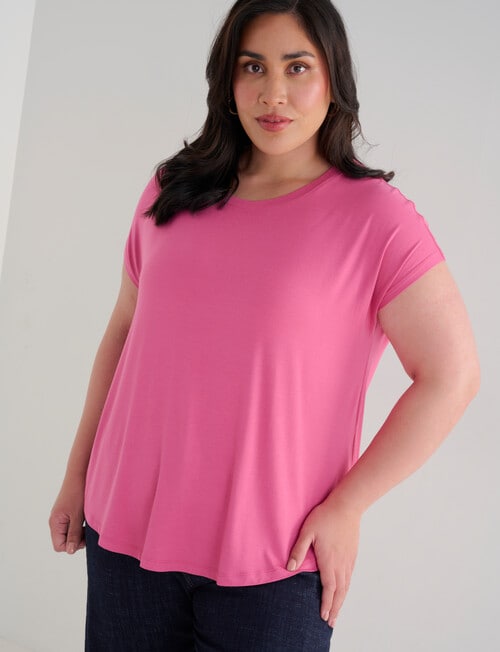 Bodycode Curve Boxy Tee, Aurora Pink product photo