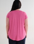 Bodycode Curve Boxy Tee, Aurora Pink product photo View 02 S