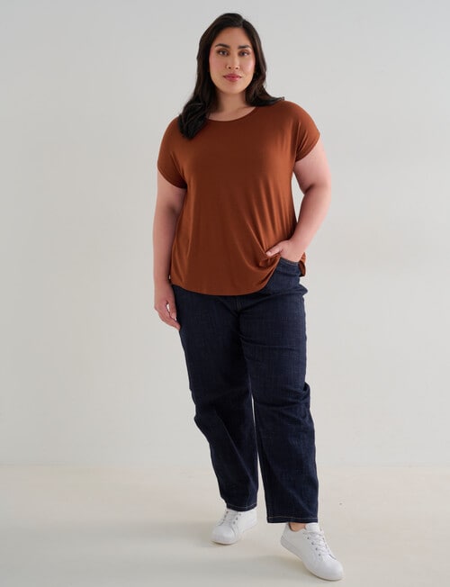 Bodycode Curve Boxy Tee, Chestnut product photo View 03 L