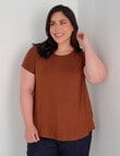 Bodycode Curve Boxy Tee, Chestnut product photo View 05 S
