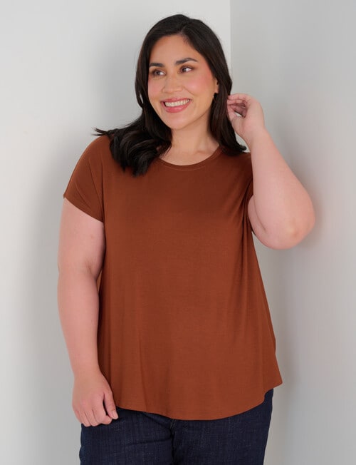 Bodycode Curve Boxy Tee, Chestnut product photo View 05 L
