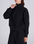 Champion Rochester Base Quarter Zip Pullover, Black product photo View 02 S