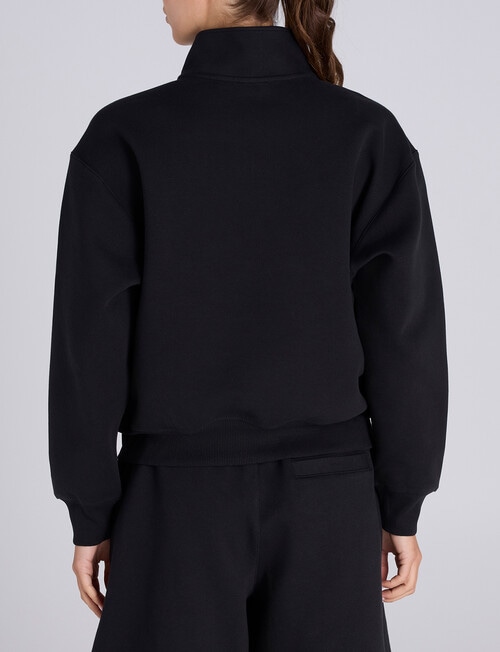 Champion Rochester Base Quarter Zip Pullover, Black product photo View 03 L