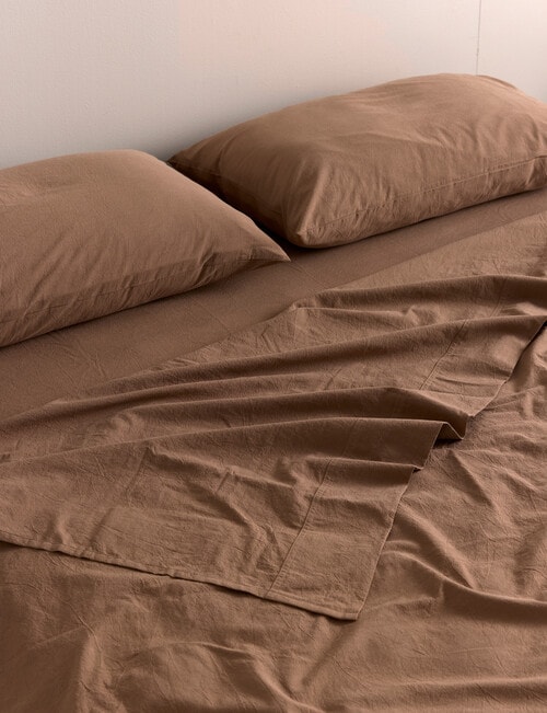 Haven Washed Cotton Hale Sheet Set product photo View 03 L