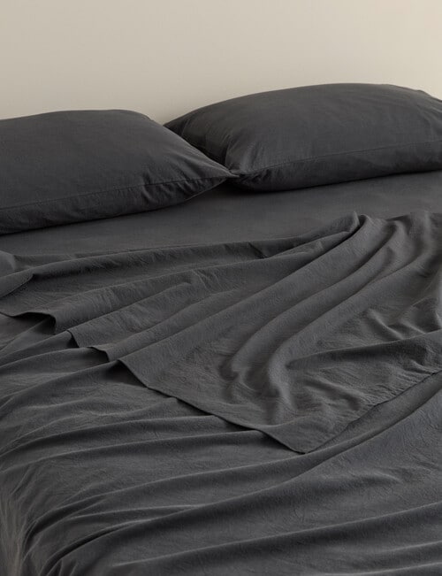 Haven Washed Cotton Hale Sheet Set product photo View 04 L