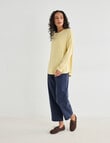 Zest Supersoft Brushed Crew Tee, Lemon product photo View 03 S