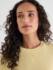 Zest Supersoft Brushed Crew Tee, Lemon product photo View 04 S