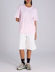 Champion Legacy Tonal Script Tee, Lilac Pink product photo View 04 S