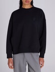 Champion Rochester Base Crew Sweatshirt, Black product photo