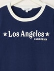 Switch Ringer Long Sleeve Tee, Navy product photo View 03 S