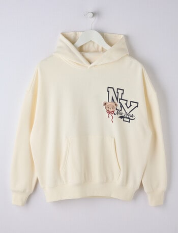 Switch Varsity Bear Oversized Hoodie, Vanilla product photo