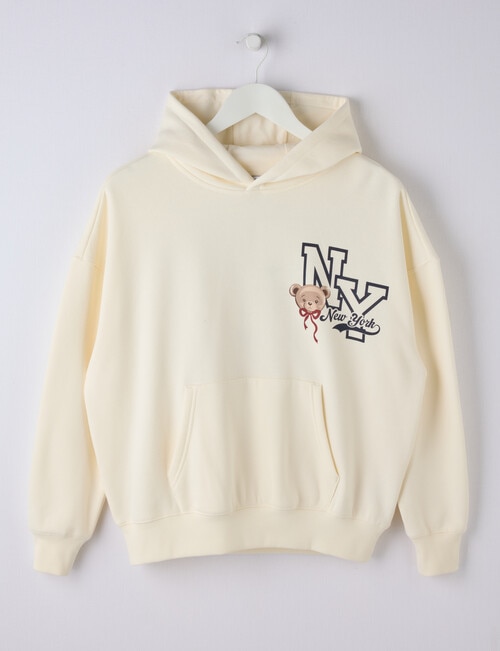 Switch Varsity Bear Oversized Hoodie, Vanilla product photo