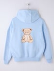 Switch Teddy Bear Oversized Hoodie, Cornflower product photo View 02 S