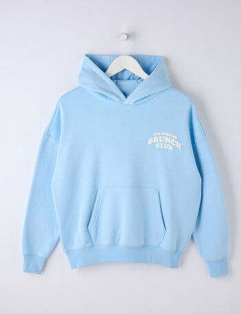 Switch Brunch Club Oversized Hoodie, Cornflower Blue product photo