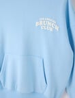 Switch Brunch Club Oversized Hoodie, Cornflower Blue product photo View 03 S