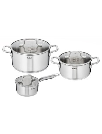 Tefal Virtuoso Stainless Steel, 3-Piece Pot Set product photo