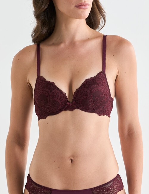Acapella Hazel Push Bra, Wine, B-D product photo