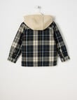 Mac & Ellie Check Shacket, Navy product photo View 02 S