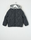 Mac & Ellie Puffer Jacket, Charcoal product photo