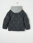 Mac & Ellie Puffer Jacket, Charcoal product photo View 02 S