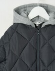 Mac & Ellie Puffer Jacket, Charcoal product photo View 03 S