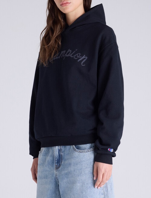 Champion Legacy Graphic Shop Hoodie, Black product photo View 02 L