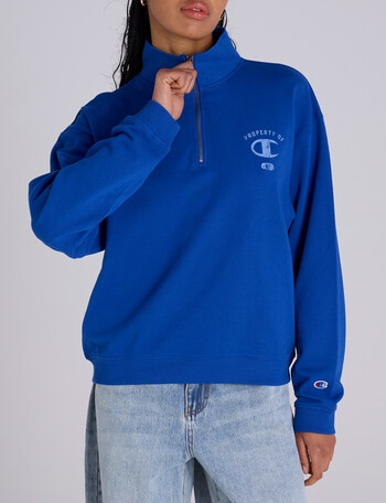 Champion Legacy Graphic Shop Quarter Zip Crew Pullover, Surf The Web product photo
