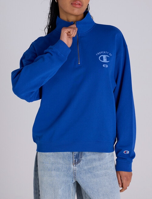 Champion Legacy Graphic Shop Quarter Zip Crew Pullover, Surf The Web product photo