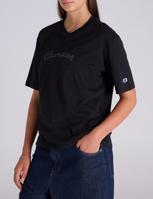 Champion Legacy Graphic Shop Tee, Black product photo View 02 L