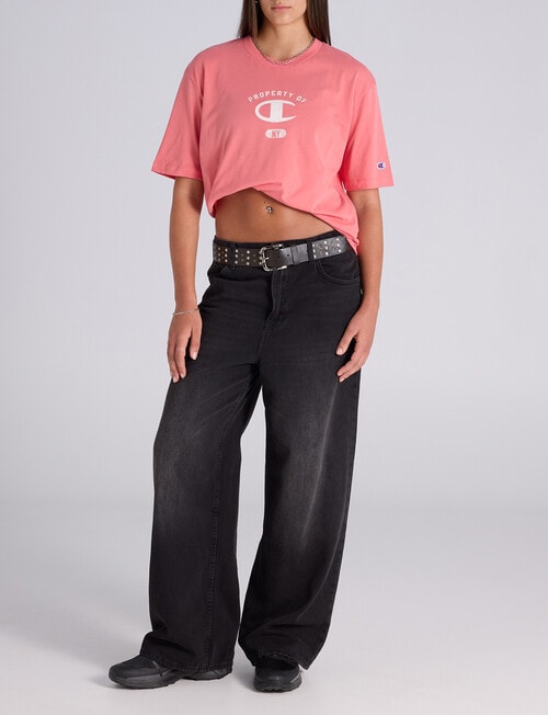 Champion Legacy Graphic Shop Tee, Citrus Pink product photo View 04 L