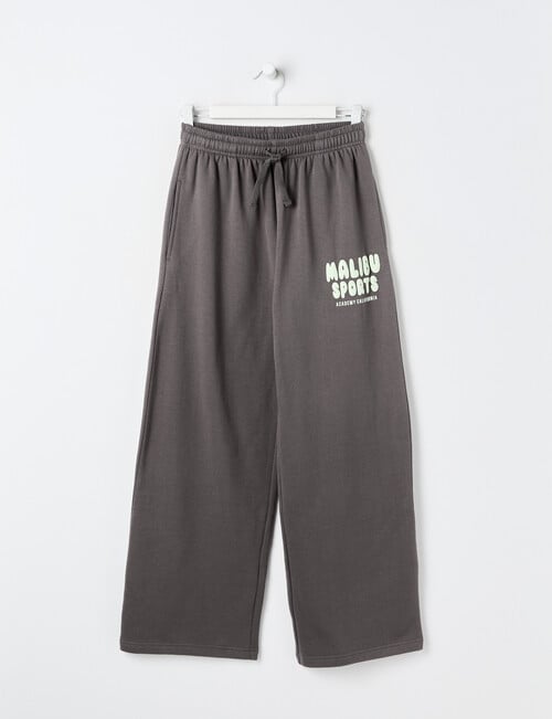 Switch Malibu Wide Leg Trackpant, Charcoal & Matcha product photo