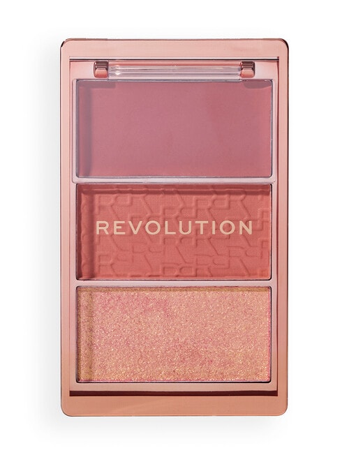Makeup Revolution Blush Icon Palette, Aura Points Rose product photo