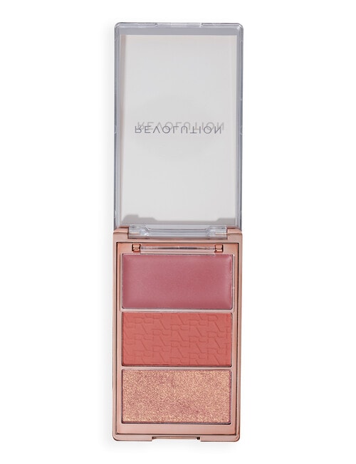 Makeup Revolution Blush Icon Palette, Aura Points Rose product photo View 02 L