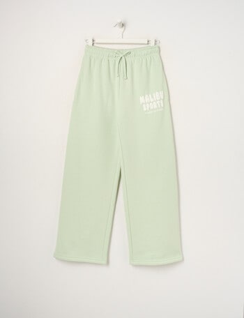 Switch Malibu Wide Leg Trackpant, Matcha product photo