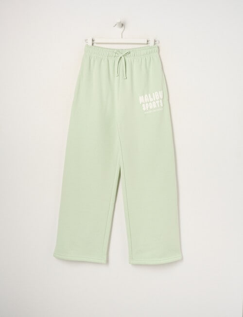 Switch Malibu Wide Leg Trackpant, Matcha product photo
