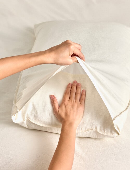 Haven Washed Cotton Hale Duvet Cover Set product photo View 04 L