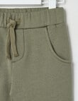 Teeny Weeny Play Time Fox Knee Fleece Trackpant, Green product photo View 02 S