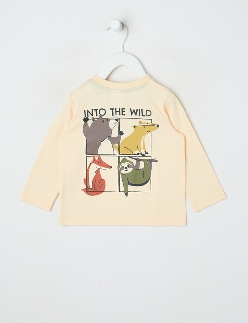 Teeny Weeny Play Time Into the Wild Long Sleeve Tee, Chalk product photo View 02 L