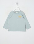 Teeny Weeny Play Time Ramen Time Long Sleeve Tee, Sea Foam product photo