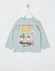 Teeny Weeny Play Time Ramen Time Long Sleeve Tee, Sea Foam product photo View 02 S