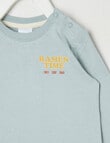 Teeny Weeny Play Time Ramen Time Long Sleeve Tee, Sea Foam product photo View 03 S