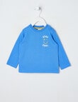 Teeny Weeny Play Time Long Sleeve Tee, Tranquil Blue product photo