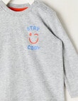 Teeny Weeny Play Time Long Sleeve Tee, Grey Marle product photo View 02 S