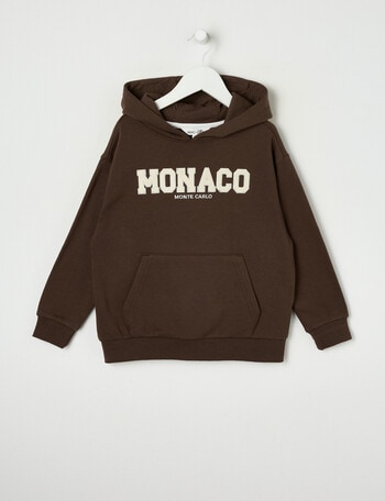 Mac & Ellie Oversize Monaco Hoodie, Chocolate product photo