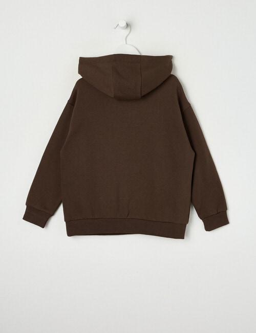 Mac & Ellie Oversize Monaco Hoodie, Chocolate product photo View 02 L