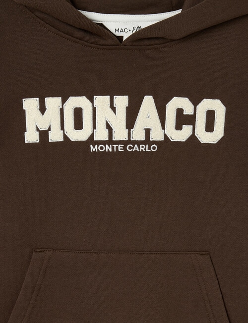 Mac & Ellie Oversize Monaco Hoodie, Chocolate product photo View 03 L