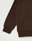 Mac & Ellie Oversize Monaco Hoodie, Chocolate product photo View 04 S