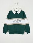 Mac & Ellie 1/4 Collar Zip Pullover, Green product photo