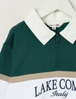 Mac & Ellie 1/4 Collar Zip Pullover, Green product photo View 02 S