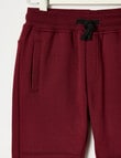 Mac & Ellie Knee Panel Trackpant, Burgundy product photo View 02 S